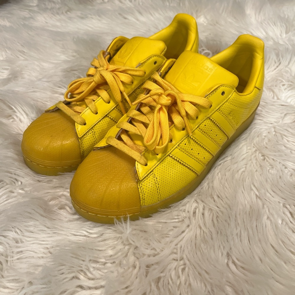 Adidas Men's Bright Yellow Athletic Shoes